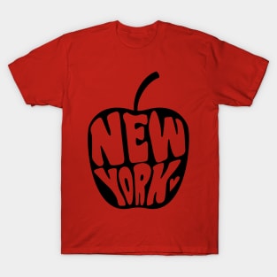 New York - big apple black version T-Shirt